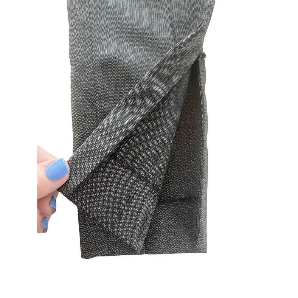Balenciaga Gray 100% Wool Trousers Dress Pants Zip Hems Size 36 US Size 4 NWT - Picture 11 of 12